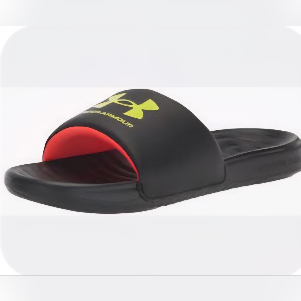 Under Armour Unisex Child Ansa Fix Slide Athletic Sandal- Black 4Y